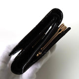 ヴィヴィアン・ウエストウッド オーブ 三つ折り財布 エナメル レザー ブラック 未使用品 - NEWSED