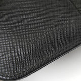 プラダ テスート ポコノ ナイロン トライアングルロゴ ラウンドファスナー 二つ折り財布 ブラック - NEWSED