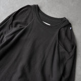 エムエムシックス メゾンマルジェラ ショルダー カットオフ 変形 スウェット トップス グレー レディース - NEWSED