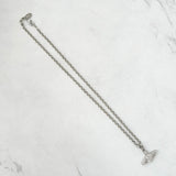 ヴィヴィアン ウエストウッド オーブ ラインストーン シルバー ネックレス - NEWSED