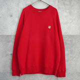 メゾン キツネ フォックスヘッド スウェット レッド - NEWSED