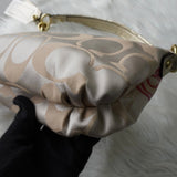 コーチ ポピー デイジー 花柄 シグネチャー キャンバス ハンドバッグ ベージュ - NEWSED