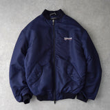 バレンシアガ ロゴ 中綿入り ボンバージャケット ネイビー - NEWSED