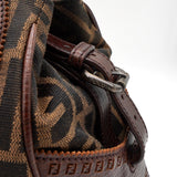 フェンディ エトニコ ズッカ柄 キャンバス/レザー ハンドバッグ ブラウン - NEWSED