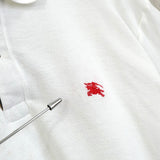 バーバリー ヴィンテージ ホースロゴ 刺繍 半袖ポロシャツ ホワイト - NEWSED