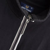 フレッドペリー スウェット生地 ジップアップ ジャケット ロゴ刺繍 ネイビー - NEWSED