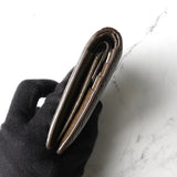 メゾン マルジェラ 四つタグ レザー 二つ折り財布 コンパクトウォレット ブラウン 箱付き - NEWSED