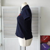 プレイ コムデギャルソン ハートロゴ 半袖ポロシャツ ブラック - NEWSED