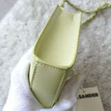 ジルサンダー タングル レザー ショルダーバッグ スモール パステルグリーン 未使用品 - NEWSED