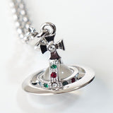 ヴィヴィアン ウエストウッド オーブロゴ シルバー ネックレス - NEWSED