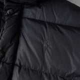 ポロ ラルフローレン ロゴ 刺繍 ダウンジャケット スモールポニー ブラック - NEWSED