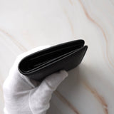 メゾン マルジェラ 四つタグ レザー 二つ折り財布 コンパクトウォレット ブラック 箱付き - NEWSED