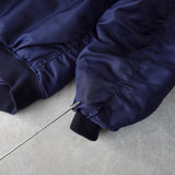 バレンシアガ ロゴ 中綿入り ボンバージャケット ネイビー - NEWSED