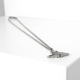 ヴィヴィアン ウエストウッド オーブ ブラック ラインストーン シルバー ネックレス - NEWSED