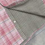 ロエベ アナグラム チェック柄 半袖シャツ ピンク - NEWSED