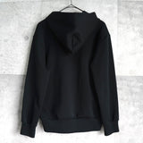 プレイ コム デ ギャルソン ハートロゴ ジップアップ パーカー ブラック - NEWSED