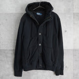 ポロ ラルフローレン フーデッドジャケット フリース裏地 ボア裏地フード ブラック - NEWSED