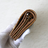 グッチ ズゥミ パイソン チェーン ミニウォレット 二つ折り財布 キャメル - NEWSED