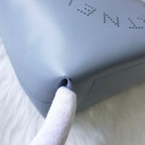 ステラ マッカートニー ノッテッド レザー 編み込み ハンドバッグ ブルー - NEWSED