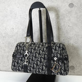 ディオール トロッター キャンバス ミニボストンバッグ ハンドバッグ ブラック - NEWSED