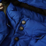 ポロ バイ ラルフローレン フーデッド ダウンジャケット フード取り外し可能 ブルー - NEWSED