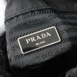 プラダ ポコノ テスート ナイロン 巾着バッグ ショルダーバッグ 三角プレート トライアングルロゴ ブラック - NEWSED