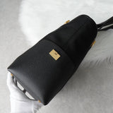 サルバトーレ フェラガモ ナイロンキャンバス レザー トートバッグ ハンドバッグ ブラック - NEWSED