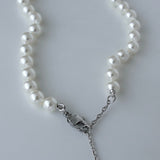 ヴィヴィアン ウエストウッド オーブ フェイクパール ピン ラインストーン ネックレス チョーカー シルバー - NEWSED