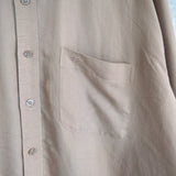 バレンシアガ ヴィンテージ 長袖シャツ ロゴ刺繍 ベージュ - NEWSED
