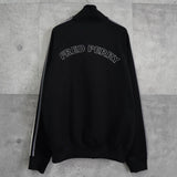 フレッドペリー ヴィンテージ バックビジューロゴ トラックジャケット ブラック - NEWSED