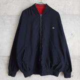 ラコステ ヴィンテージ リバーシブル スタジャン ブルゾン ロゴパッチ ダークネイビー/レッド - NEWSED