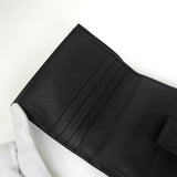 プラダ サフィアーノ レザー トライアングルロゴ 二つ折り財布 ブラック - NEWSED