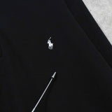 ラルフローレン ロゴ ハーフジップ スウェット ブラック - NEWSED