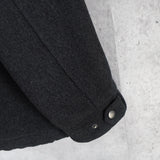 ポロ バイ ラルフローレン スモールポニーロゴ 刺繍 ウール ブルゾン ハイネック チャコールグレー - NEWSED