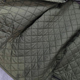 バブアー コーデュロイ襟 ロゴ キルティングジャケット カーキ - NEWSED