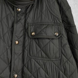 ポロ ラルフローレン コーデュロイ襟 キルティングジャケット ミリタリージャケット カーキ - NEWSED