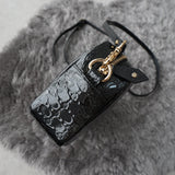 ヴィヴィアン ウエストウッド オーブ エナメル レザー ショルダーバッグ ブラック - NEWSED