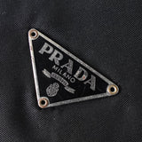 プラダ ポコノ テスート ナイロン 巾着 ミニバッグ ポーチ 三角プレート ブラック - NEWSED