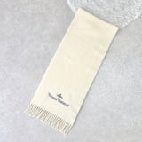 ヴィヴィアン ウエストウッド オーブ ウール マフラー アイボリー - NEWSED