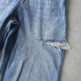 エムエムシックス メゾンマルジェラ スラッシュディテール カットアウト デニム ブルー - NEWSED