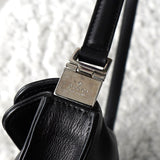 グッチ ジャッキー レザー ワンショルダーバッグ ブラック - NEWSED