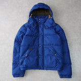 ポロ バイ ラルフローレン フーデッド ダウンジャケット フード取り外し可能 ブルー - NEWSED