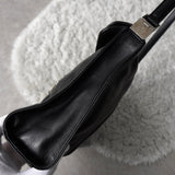 グッチ ジャッキー レザー ワンショルダーバッグ ブラック - NEWSED