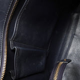 セリーヌ ラゲージ マイクロショッパー レザー ハンドバッグ ブラック - NEWSED