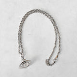 ヴィヴィアン ウエストウッド オーブロゴ シルバー ネックレス - NEWSED