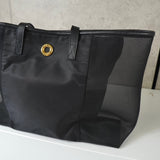 セリーヌ ヴィンテージ サークルロゴ ナイロン メッシュ トートバッグ ブラック - NEWSED