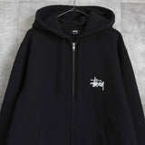 ステューシー ロゴ フルジップ パーカー ブラック - NEWSED
