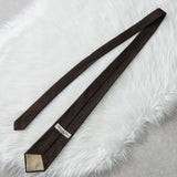 クリスチャン ディオール ヴィンテージ シャドー トロッター ネクタイ ブラウン - NEWSED