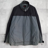 ナイキ ナイロンジャケット ブルゾン ロゴ 刺繍 ブラック / グレー - NEWSED