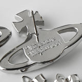 ヴィヴィアン ウエストウッド オーブ ラインストーン シルバー ピアス 箱付き - NEWSED